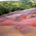 Colored sands of Chamarel.  Mauritius.  How to get to the colored lands of Chamarel on your own?  Visiting rules, souvenirs