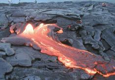 Active volcanoes in Hawaii